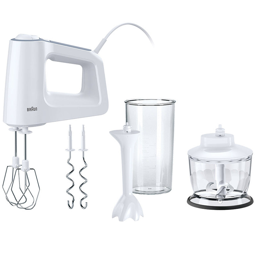 Elvisp 500w + Tillbehör Vit HM3135WH Braun