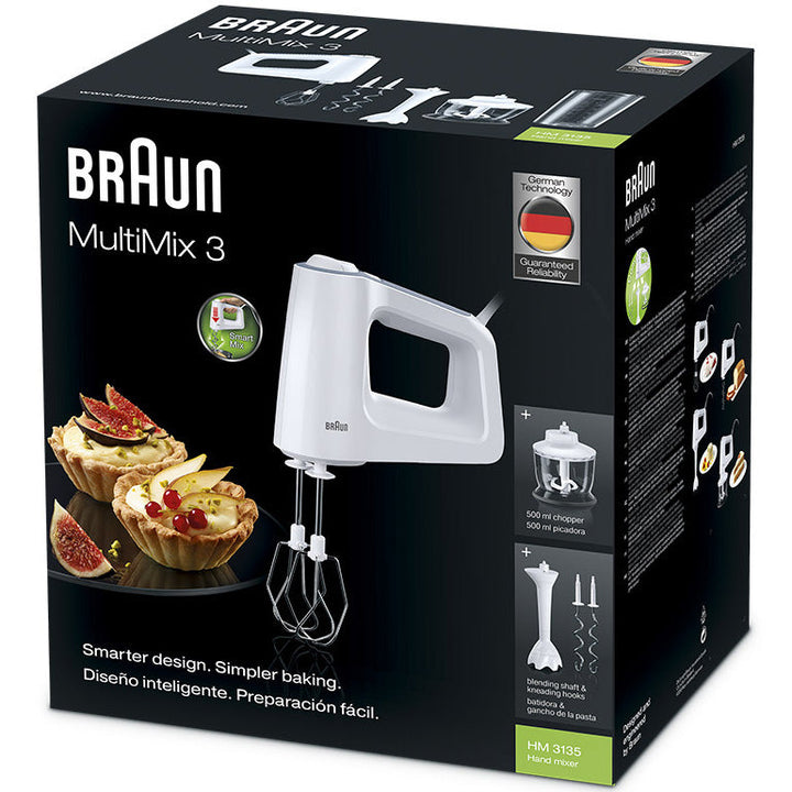 Elvisp 500w + Tillbehör Vit HM3135WH Braun