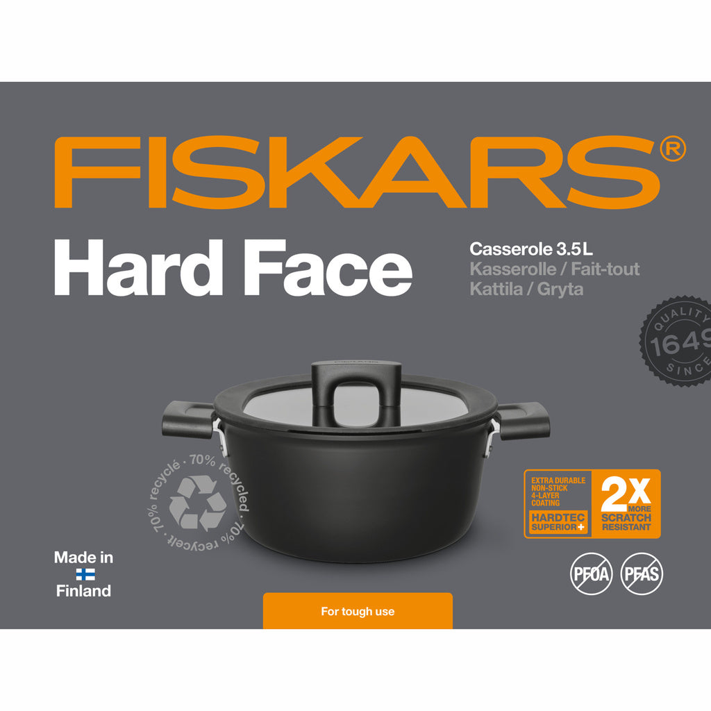 Gryta 3,5 L/22 cm Hard Face Fiskars