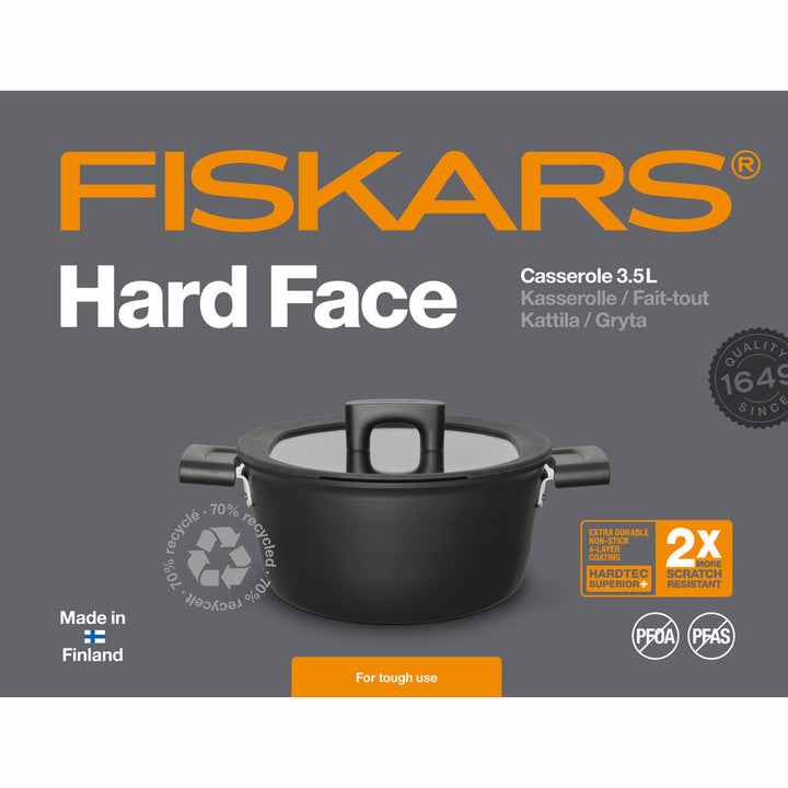 Gryta 3,5 L/22 cm Hard Face Fiskars