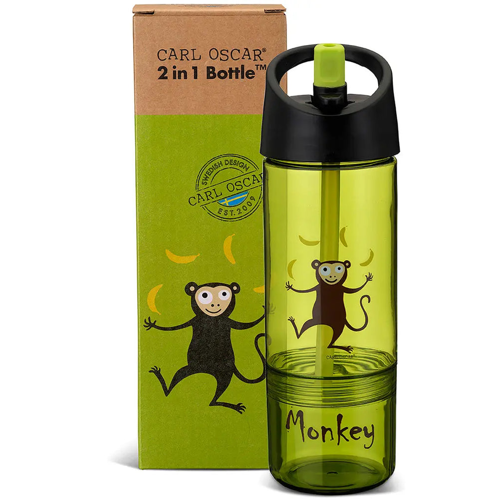 Barnflaska 2 i 1 0,3 + 0,15L Lime Carl Oscar