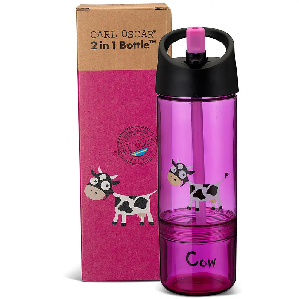 Barnflaska 2 i 1 0,3 + 0,15L Cerise Carl Oscar