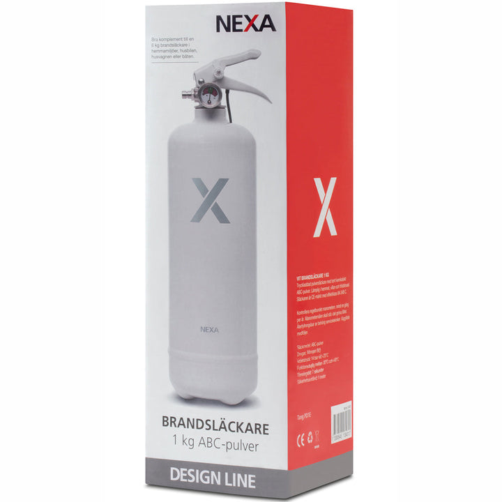 Brandsläckare Vit 1kg 8A Nexa