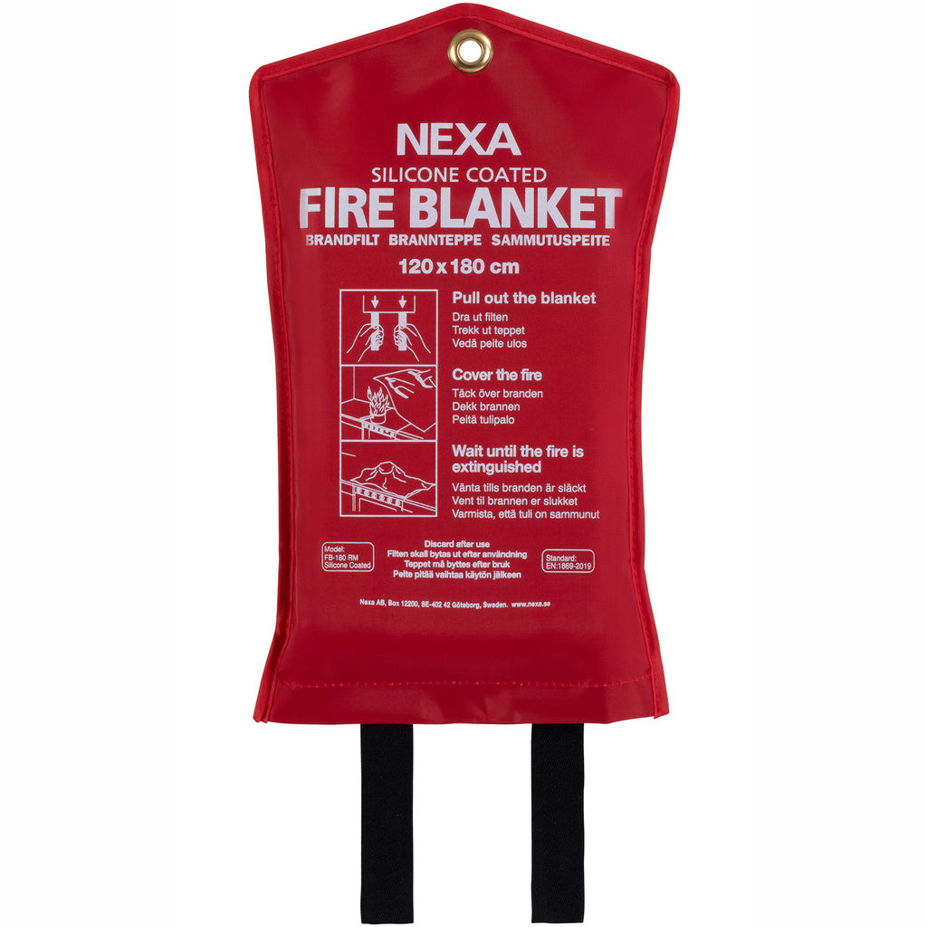 FB-180 RM Brandfilt Silikon Röd 120x180 cm Nexa