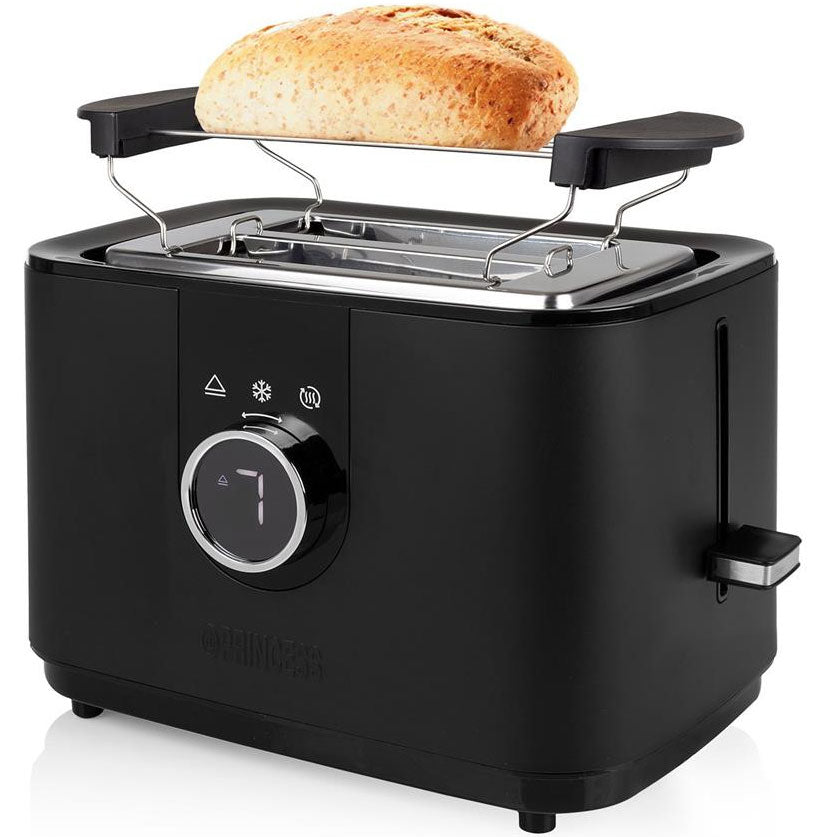 Brödrost "Moments Toaster" Digital Black Met. Princess