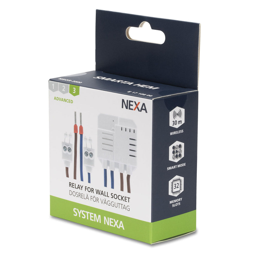 MSOR-3500 Dosrelä vägguttag Nexa
