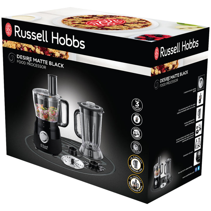 Matberedare 24732-56 Black Food Processor Russell Hobbs