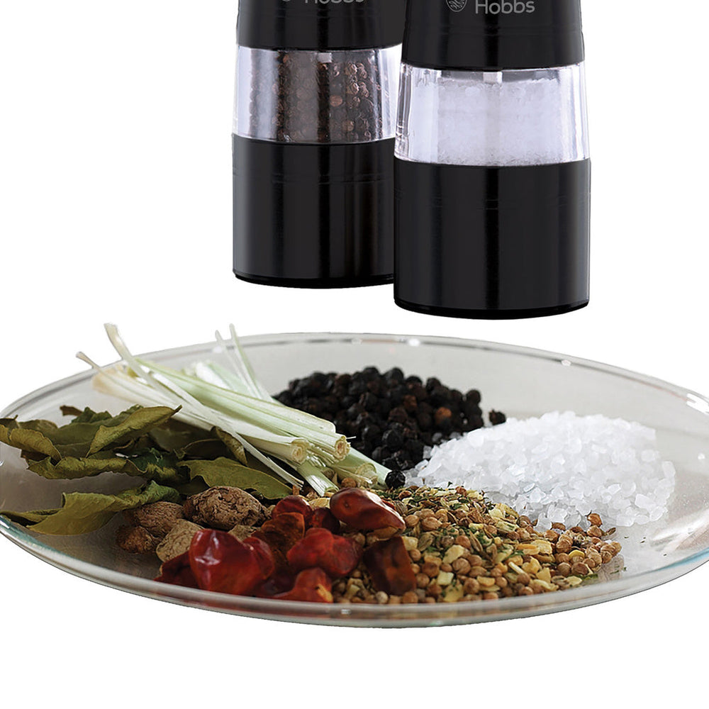 Salt&Pepparkvarn Keramisk Stålverk svart stål Russell Hobbs