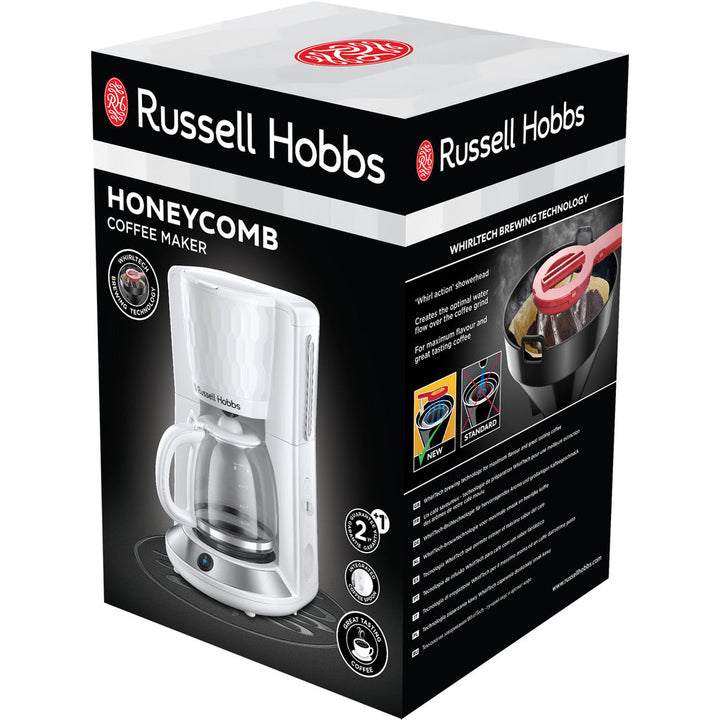 Kaffebryggare 27010-56 Honeycomb White Russell Hobbs