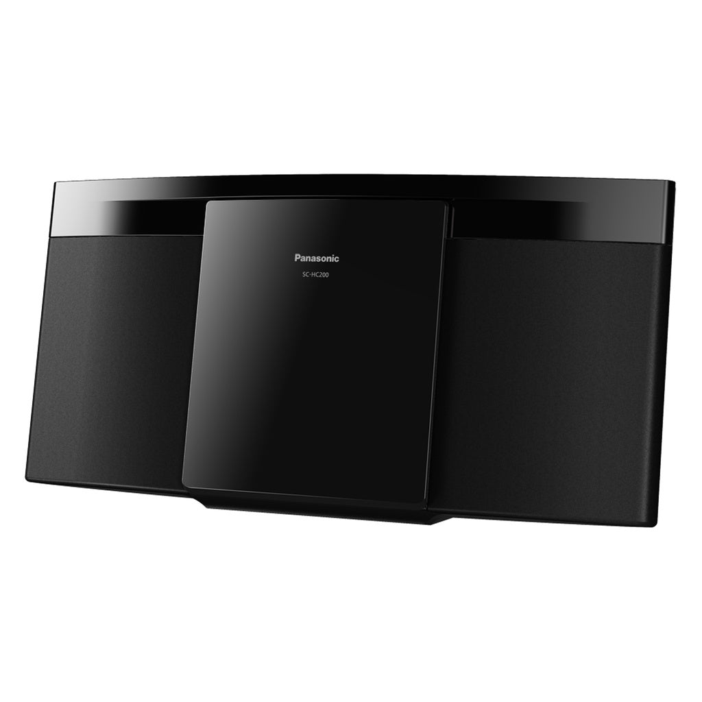 Kompakt vägghängd microstereo svart Panasonic