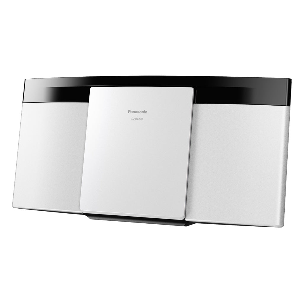 Kompakt vägghängd microstereo vit Panasonic