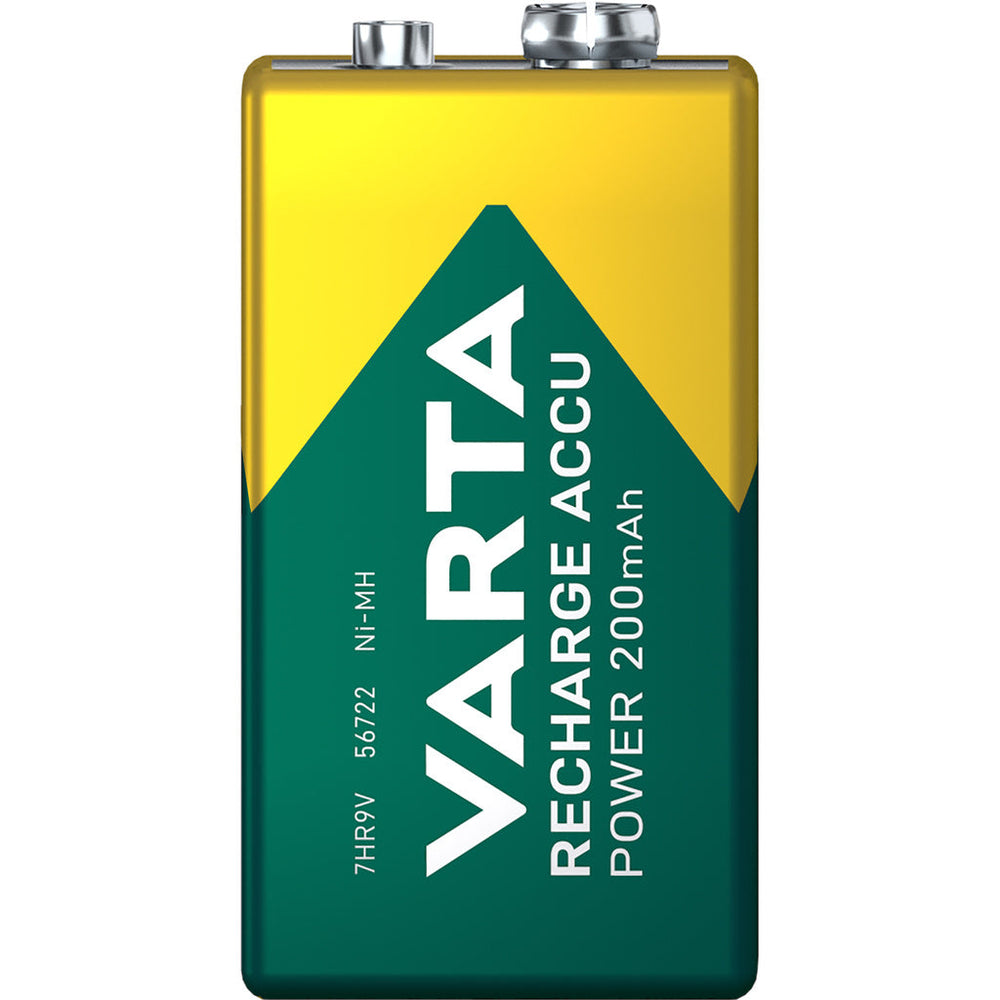 Laddningsbart batteri 9V 200 mAh 1-pack Varta