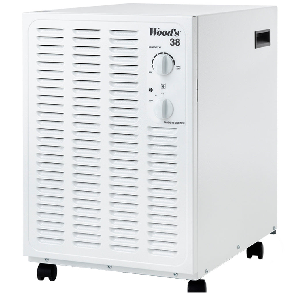 Avfuktare SW38FW SV Tillverk. Vit Wood's