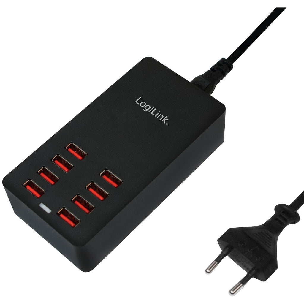 USB-laddare 8 portar 8,8A LogiLink