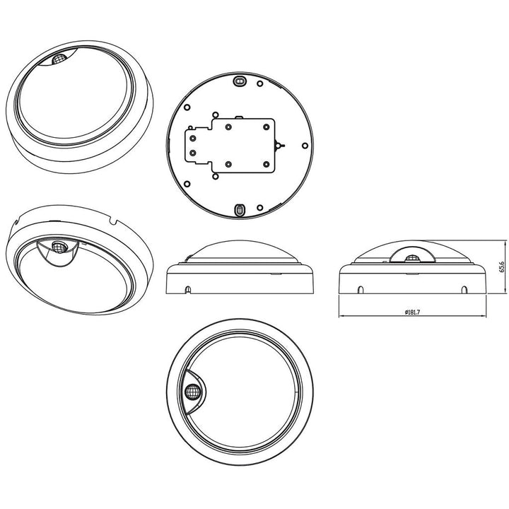 ProjectLine Vägglampa 15W 1400lm IP54 Sensor Philips
