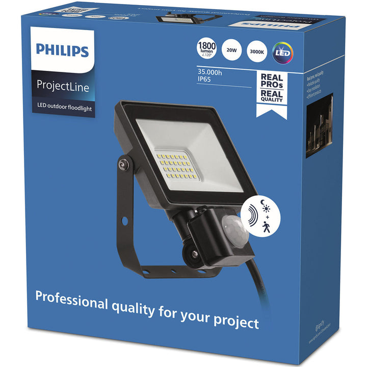 ProjectLine Strålkastare 20W 1800lm Sensor Philips