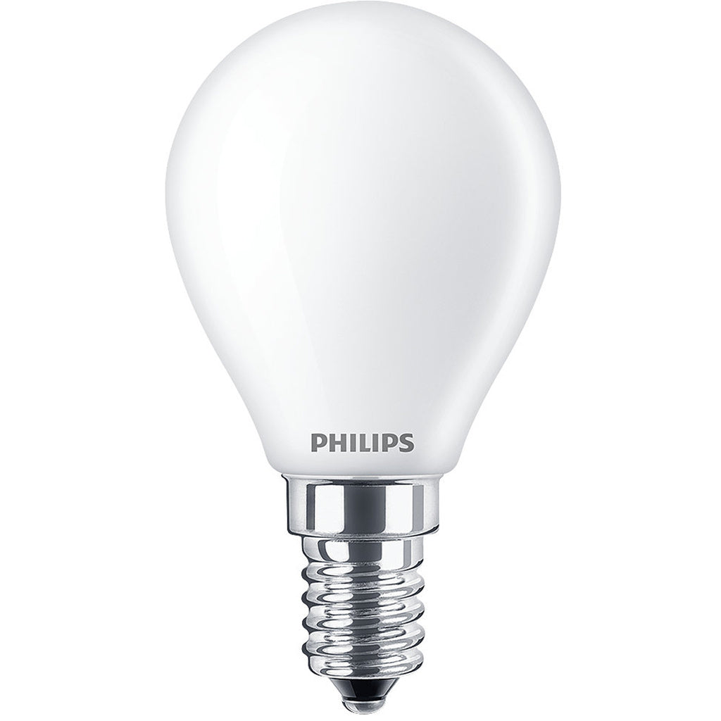 2-pack LED E14 Klot 4,3W (40W) Frost 470lm Philips