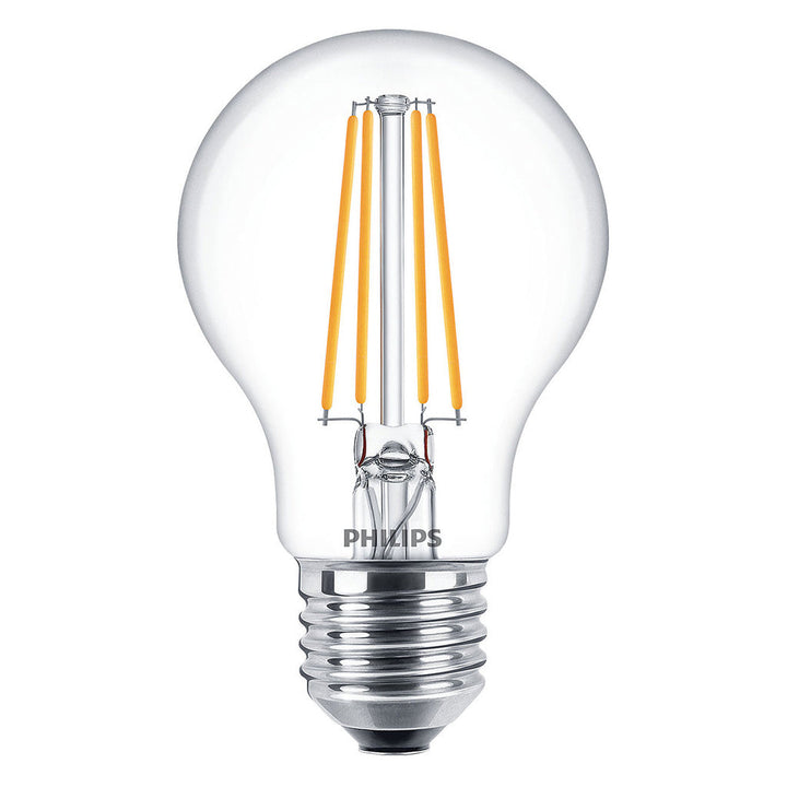 3-pack LED E27 Normal Klar 60W 806lm Philips