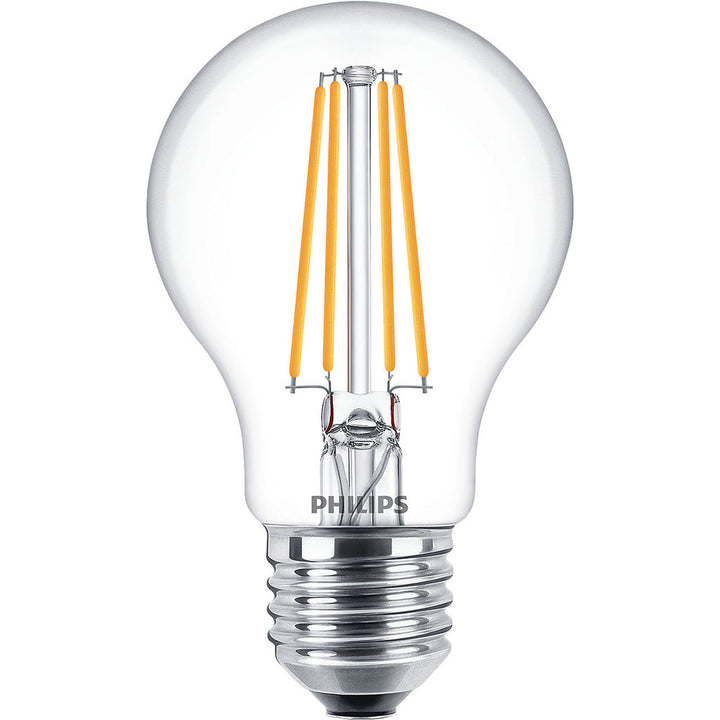 2-pack LED E27 Normal 7W (60W) Klar 806lm Philips