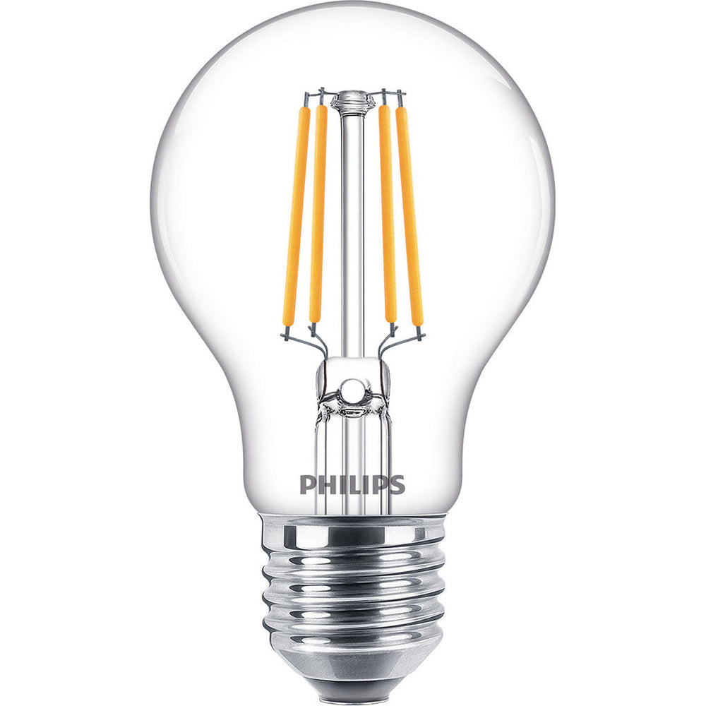 2-pack LED E27 Normal 4,3W (40W) Klar 470lm Philips