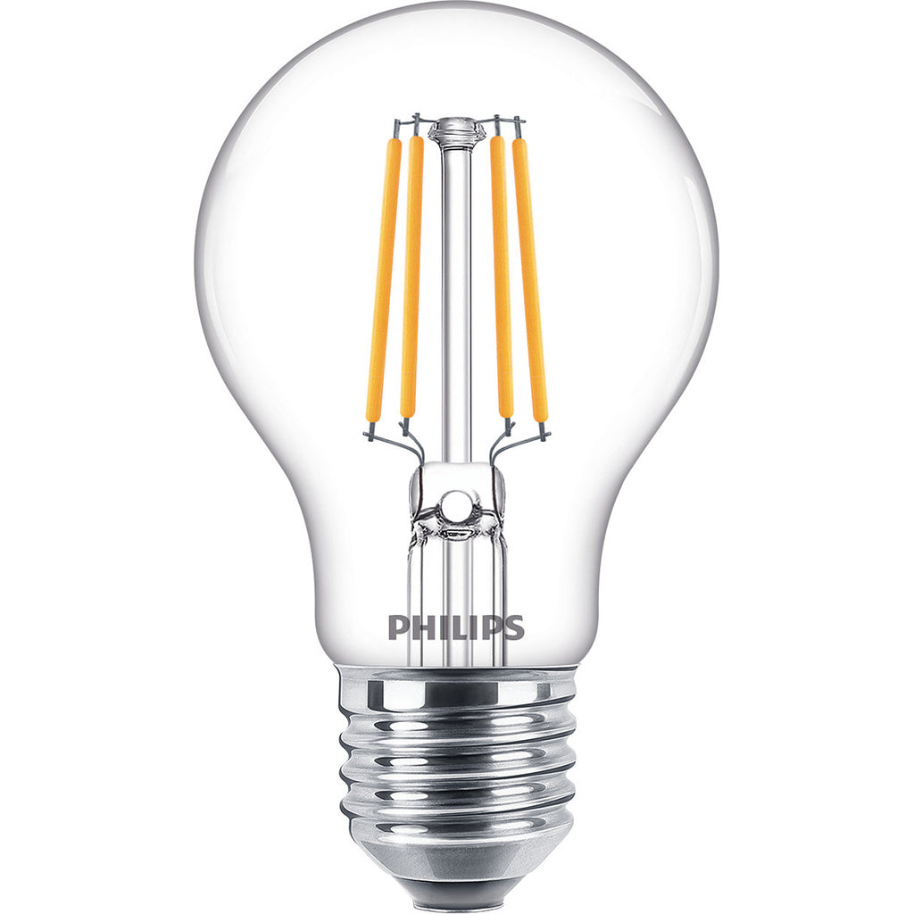2-pack LED E27 Normal 4,3W (40W) Klar 470lm Philips