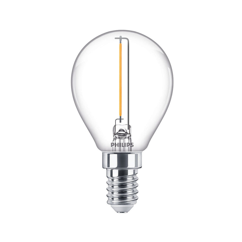 LED E14 Klot 15W Klar 136lm Philips