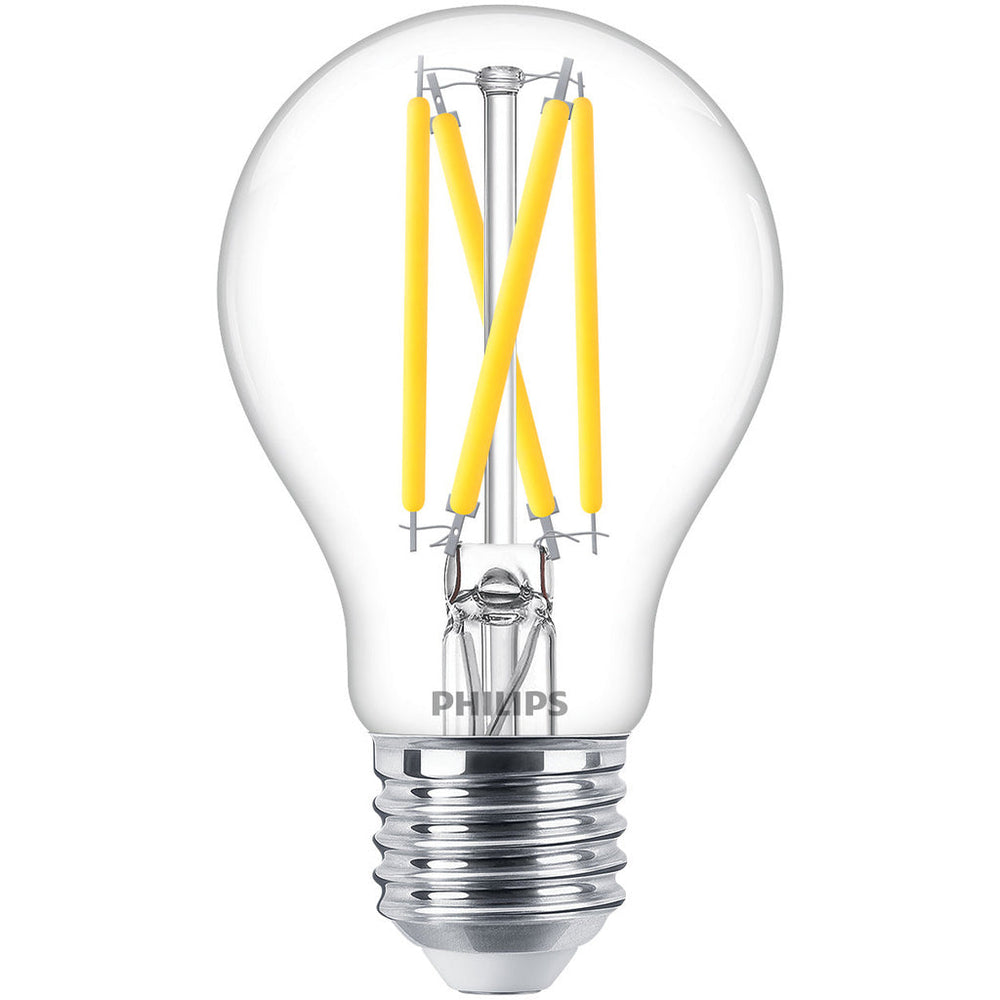 LED E27 Normal 60W Klar Dimbar WarmGlow 806lm Philips