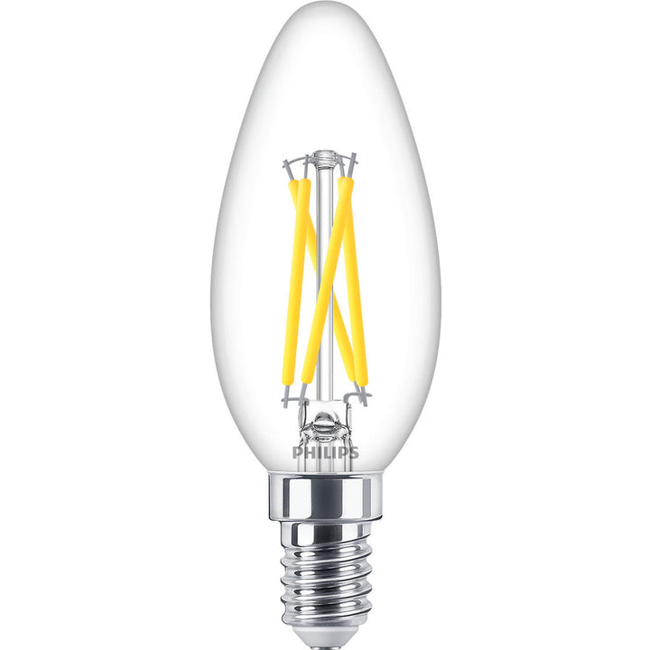 LED E14 Kron 2,5W (25W) Klar Dim WarmGlow 340 Philips