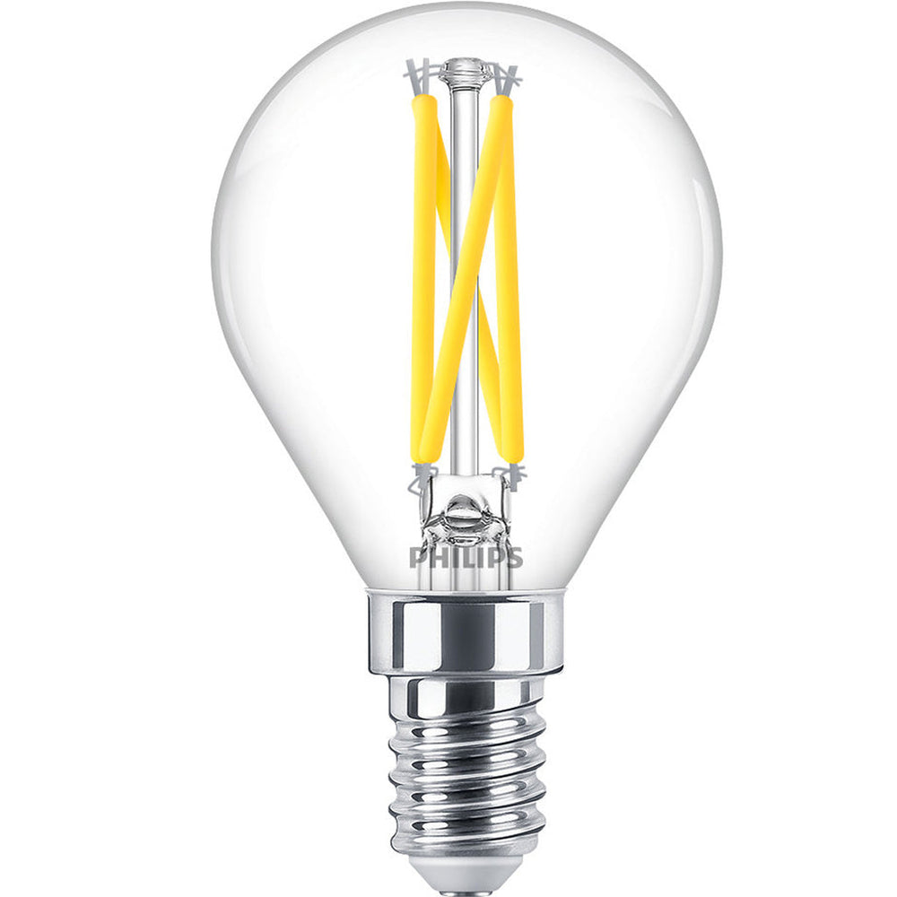 LED E14 Klot 2,5W (25W) Klar Dim WarmGlow 340 lm Philips