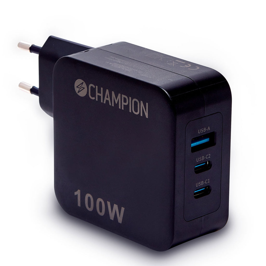 Laddare 100W PD / QC Svart Champion