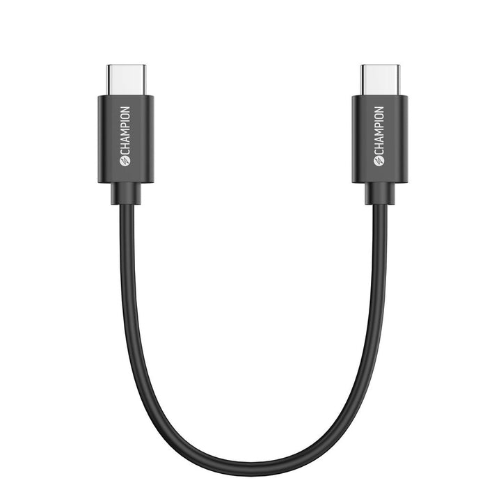 USB-C Kabel 30cm Svart Champion