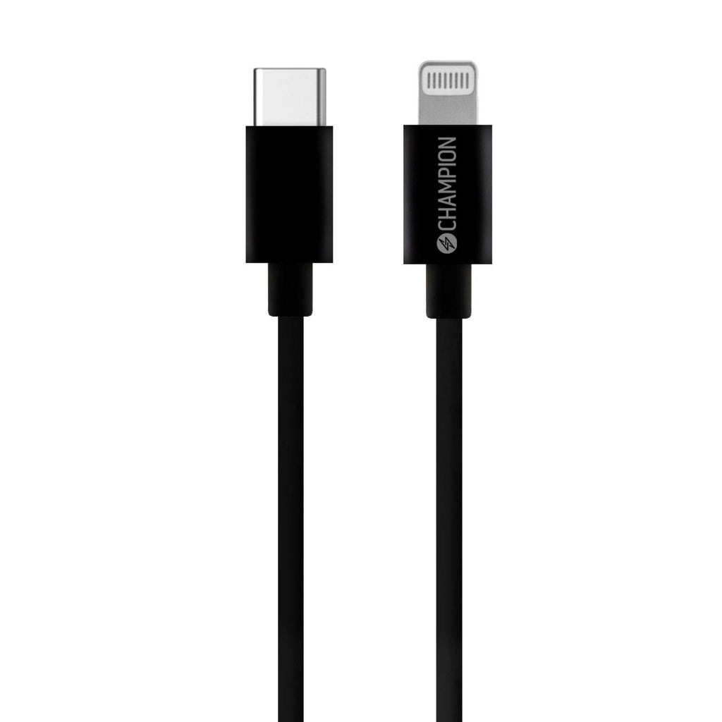 USB-C till Lightning Kabel 2m Svart Champion