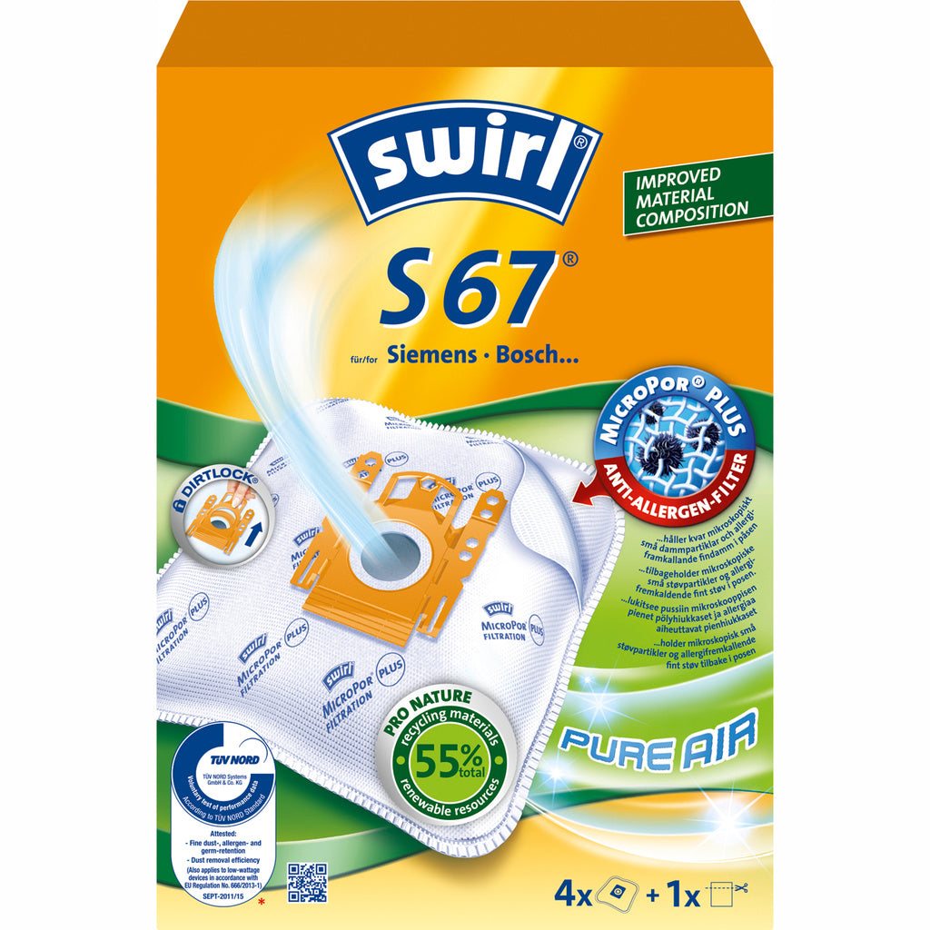 Dammsugarpåsar S67 4ST (OBS 3ST DFP) Swirl