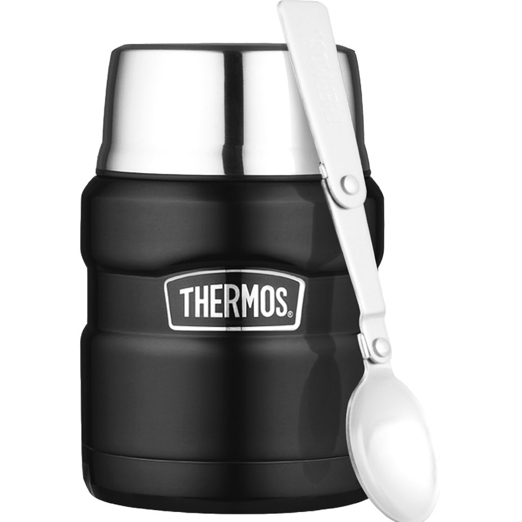 Stålmattermos King 0,5L mattsvart Thermos