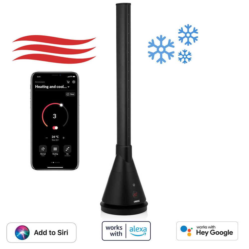 Smart uppvärmnings-/kylningstornfläkt  Appstyrd – 2 000 W    348700 Princess