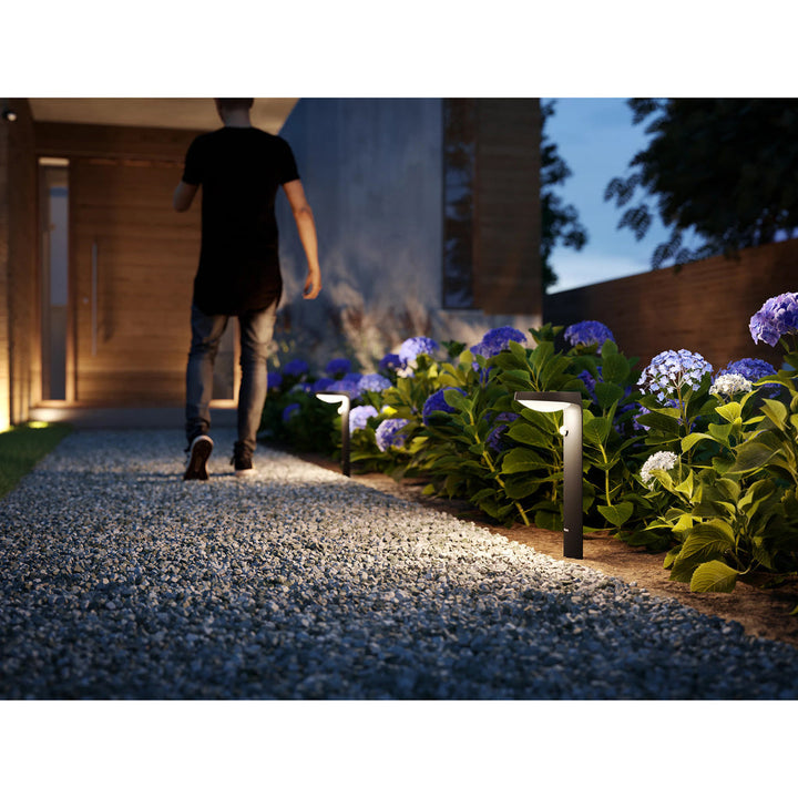 Tyla Piedestal Solcell IR-sensor Ultra Efficient LED 255lm IP44 Antracit Philips