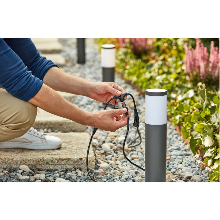 GardenLink Utrecht Piedestal Kallvit 660lm Antracit Philips