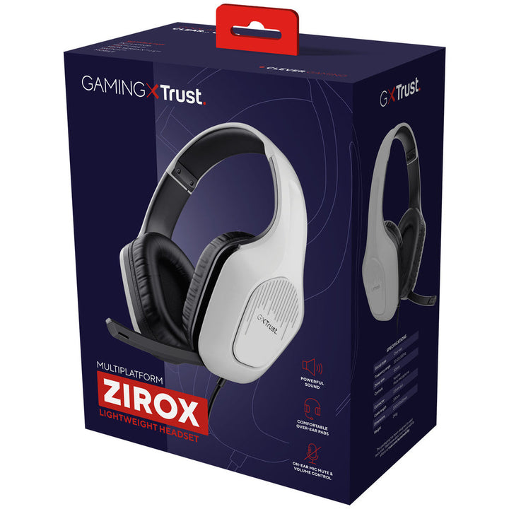 GXT 415W Zirox Gaming Headset Vit Trust