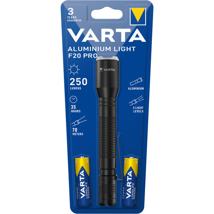 Aluminium Light F20 Pro Ficklampa 250 lm Varta