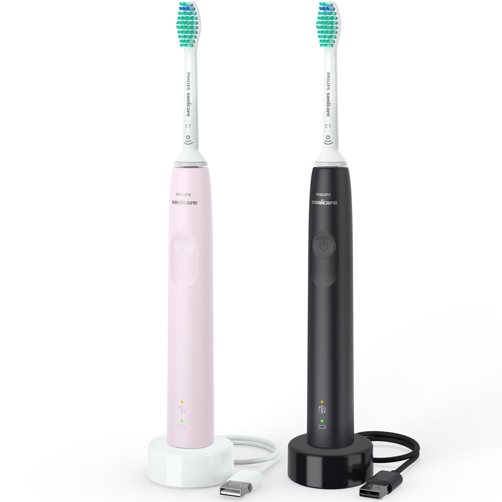 Eltandborste 2x Svart/Rosa HX3675/15 Philips