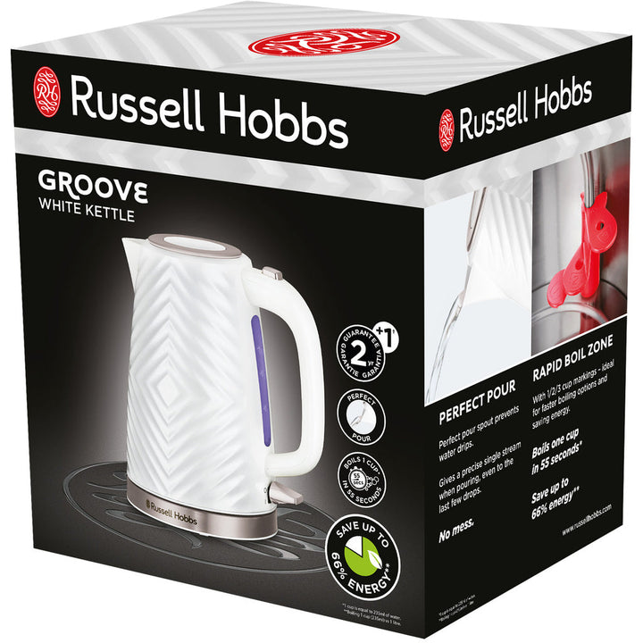 Vattenkokare Groove Kettle White 26381-70 Russell Hobbs