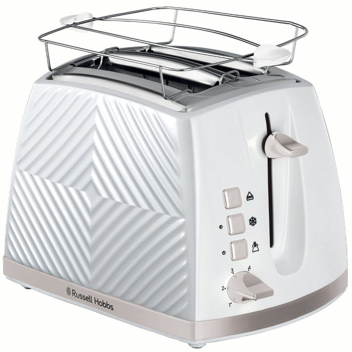 Brödrost Vit Groove 2S Toast 26391-56 Russell Hobbs