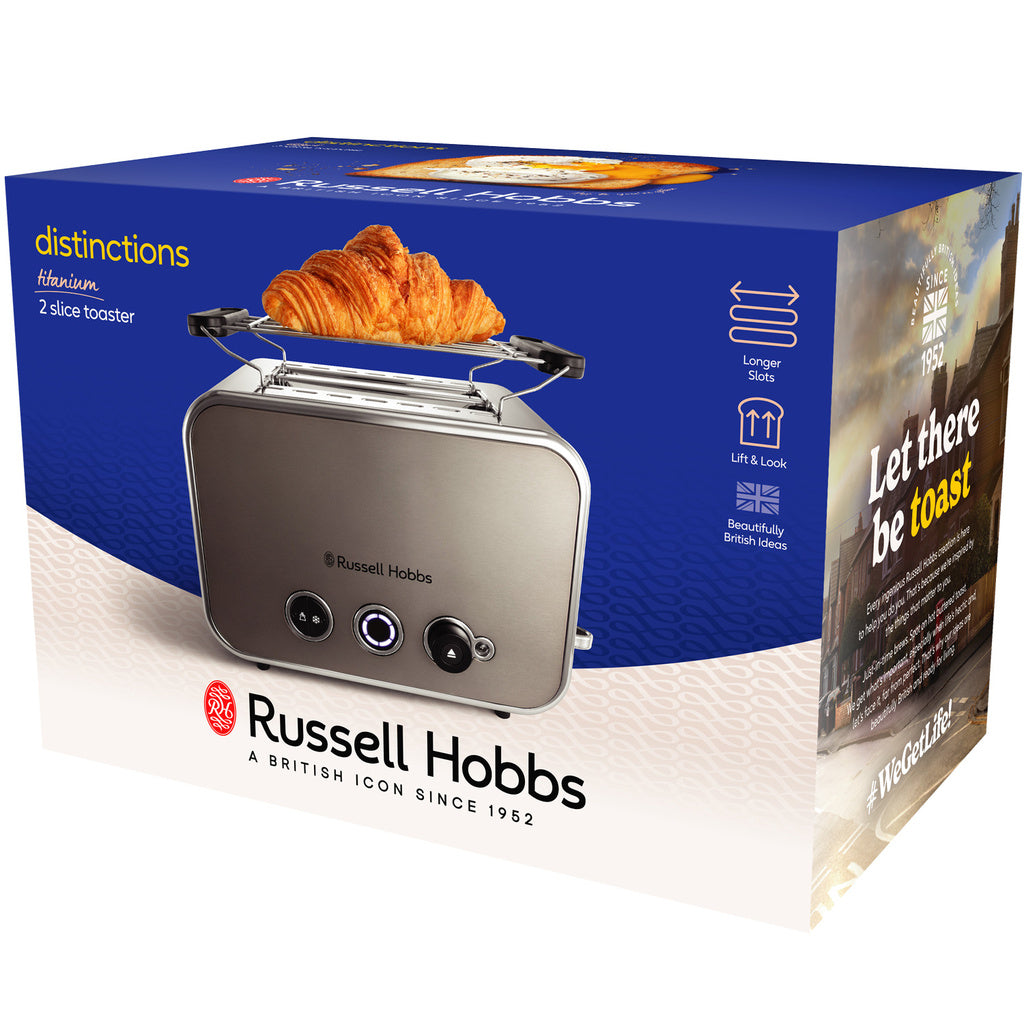 Brödrost Distinctions 2S Toaster Titanium 26432-56 Russell Hobbs