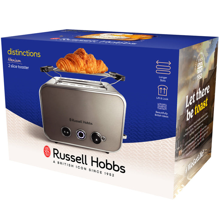 Brödrost Distinctions 2S Toaster Titanium 26432-56 Russell Hobbs
