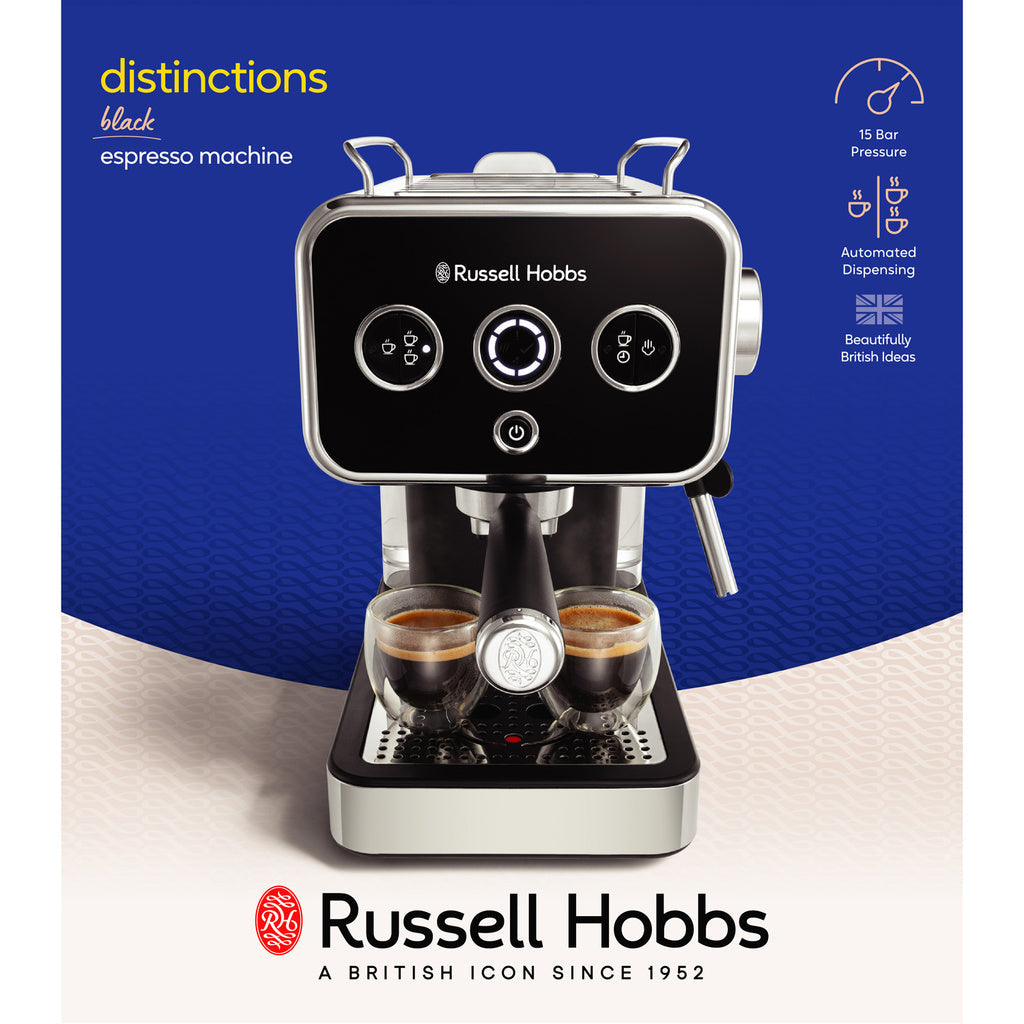 Espressomaskin Distinctions Espresso Machine Black 26450-56 Russell Hobbs