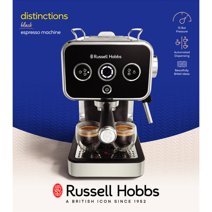 Espressomaskin Distinctions Espresso Machine Black 26450-56 Russell Hobbs