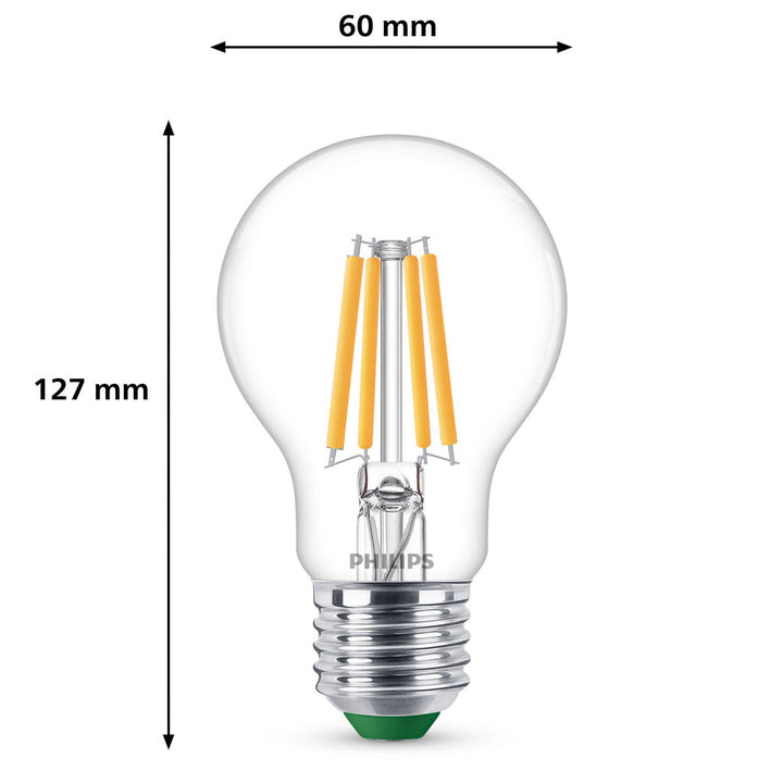 LED E27 Normal 2,3W (40W) Klar 485lm 2700K Energiklass A Philips