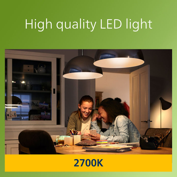 LED E27 Normal 4W (60W) Klar 840lm 2700K Energiklass A Philips