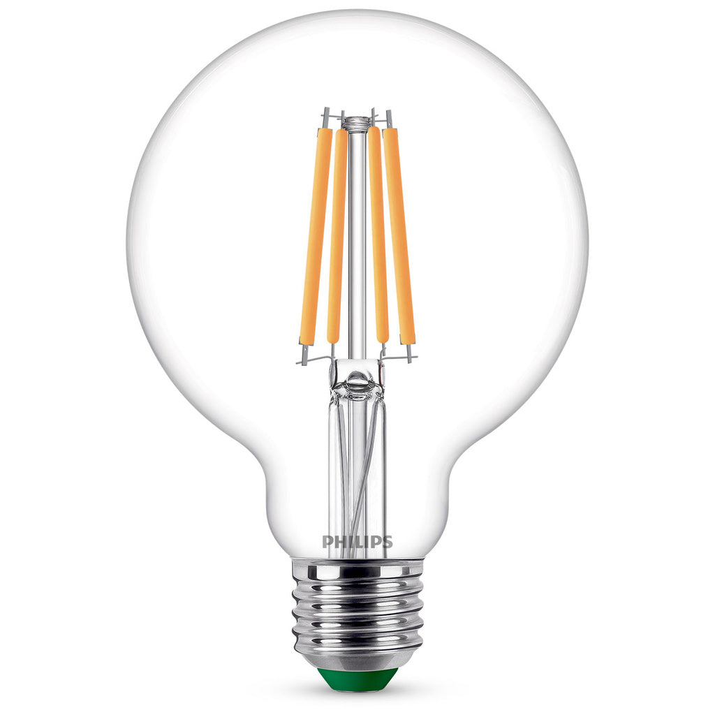 LED E27 G95 Glob 4W (60W) Klar 840lm 2700K Energiklass A Philips