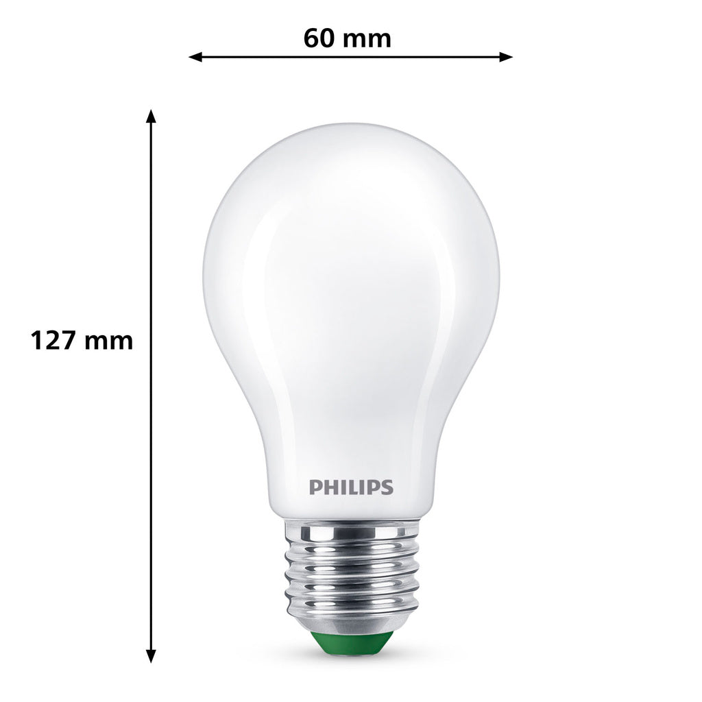 LED E27 Normal 2,3W (40W) Frostad 485lm 2700K Energiklass A Philips